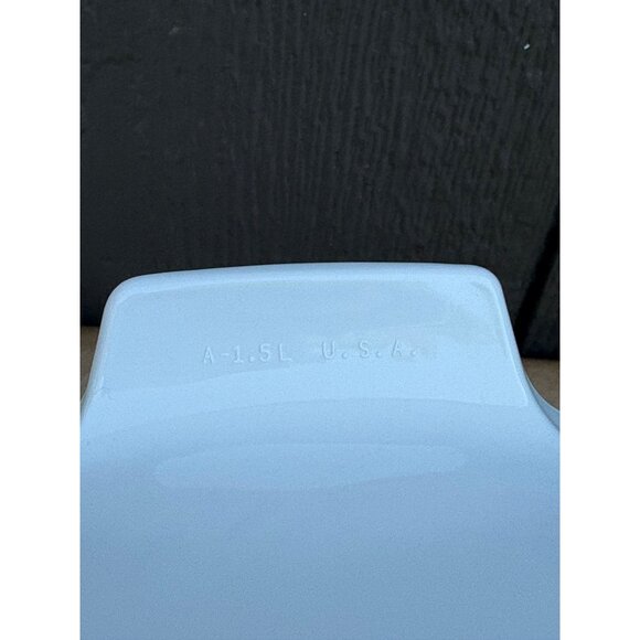 Vintage Sunsations Corning Ware Ceramic Baking Dish Sunflower Blue Gingham 1.5 L - Picture 8 of 9